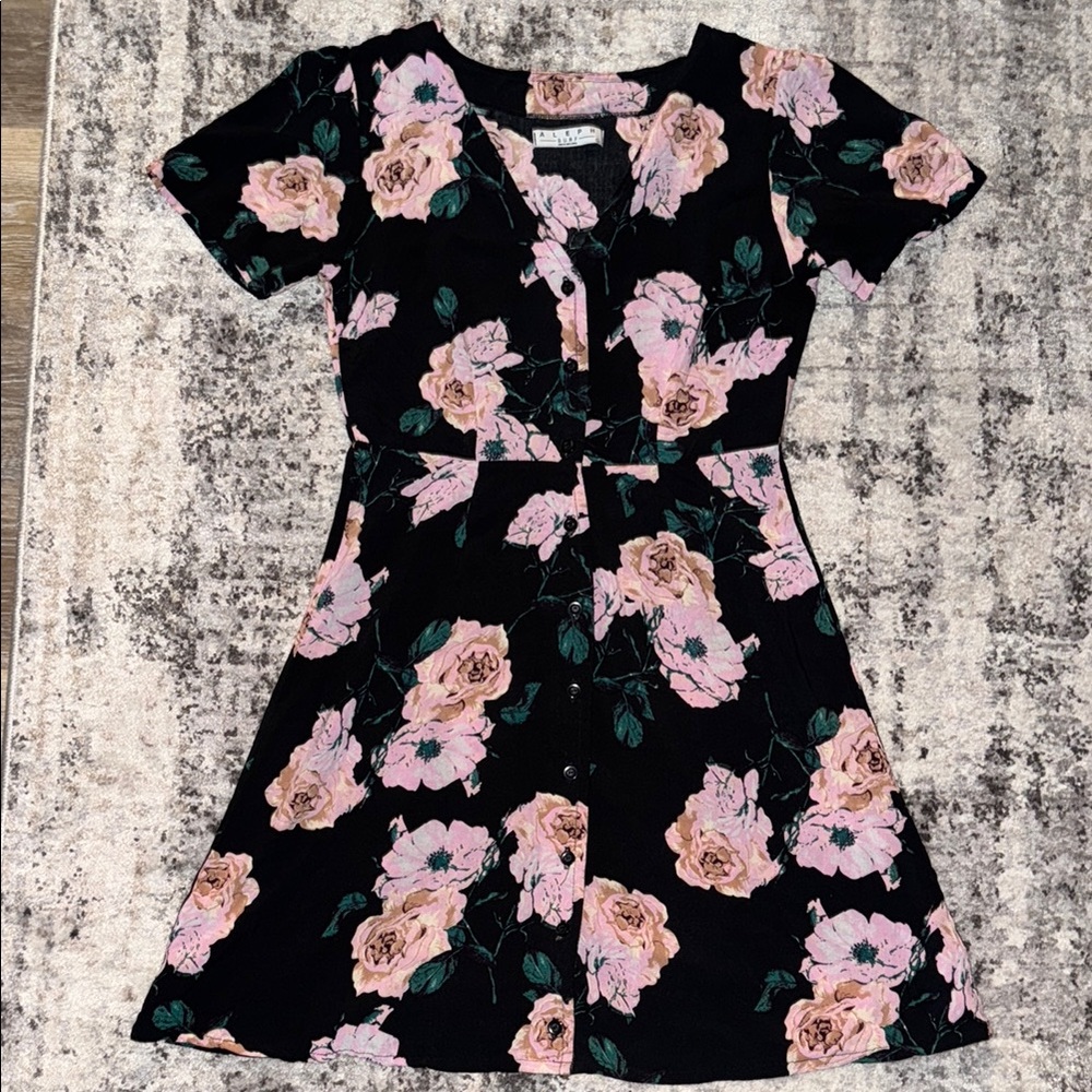 Floral Button-Down Dress